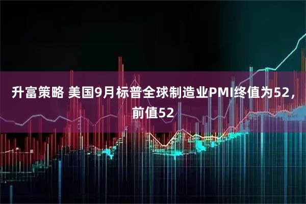 升富策略 美国9月标普全球制造业PMI终值为52，前值52